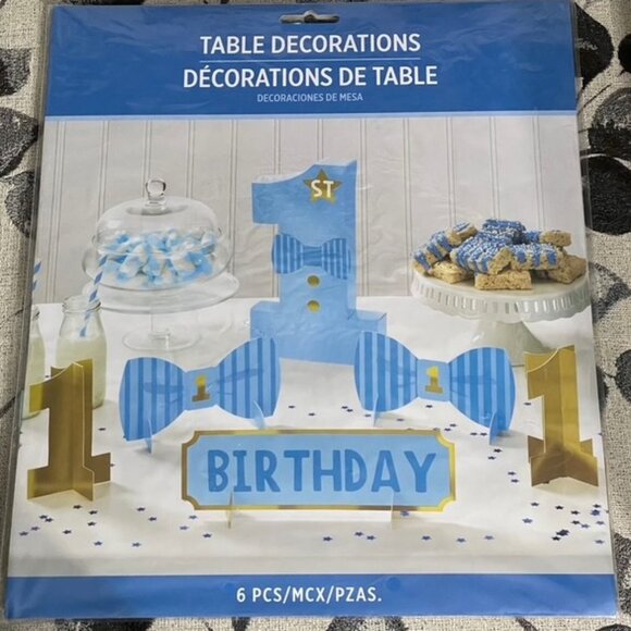 1st Birthday Boy Party Table Decorations and Goodie Bags - NEW - Picture 2 of 5